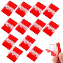 Lot de 12 charnières en acrylique transparent - Petites charnières de piano - En plastique transparent - Pour armoire, tiroir, meubles, bricolage