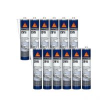 Lot de 12 colles mastic marine Sika Sika flex 291i - Blanc - 300ml