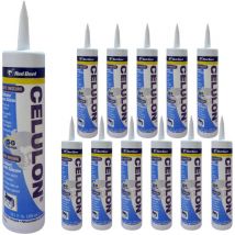 O91 - lot de 12 de 12 Scellants pour joints brun-bronze 300ml Red Devil