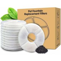 Chendyy - Lot De 12 Filtres De Rechange Pour Fontaine Pour Chat Filtres Pour Fontaines À Eau Pour Animaux De Compagnie Filtres À Charbon Actif