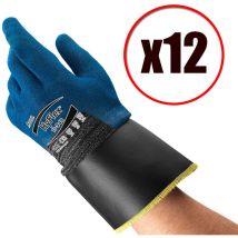 Lot de 12 paires de gants de travail en pu anti coupure Hyflex 11-948 EN388 Taille - Taille 10