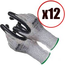 Lot de 12 paires de gants de travail tricot anti coupure Krynit 563 EN388 en 420 Taille - Taille 10