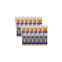 Lot de 12 mastic silicone Sika Sika seal 109 Menuiserie - Transparent - 300ml