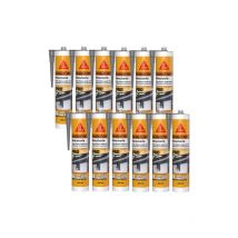 Lot de 12 mastics silicone Sika Sika seal-185 Menuiserie - Gris - 300ml