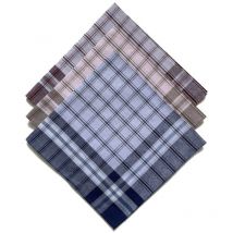 Lot de 12 mouchoirs homme Rouen 50x50 cm 100% coton