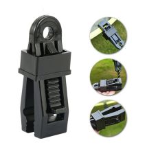 Lot de 12 pinces à bâche robustes, clip pour tente extérieure pour maintenir la bâche, le pare-soleil de voiture, la piscine,Noir
