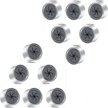 Lot de 12 Porte Torchons, Crochet Torchon Cuisine, Accroche Torchon Ronds pour Cuisine, Salle de Bain et Maison, Accroche Serviette Cuisine, Porte