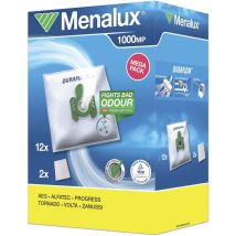 Menalux - Lot de 12 sacs aspirateur + 2 micro filtres 1000 mp 9001667881