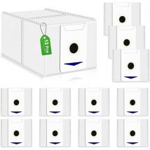 Lot de 12 Sacs à Poussière pour robot Aspirateur Ecovacs Deebot T30 Omni/T30 Pro Omni, Station D'aspiration, Pièces de Rechange, 3 l Grande Capacité