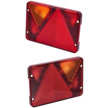 2 Cabochons Feu 6 fonctions ajba rl 80 gauche et droit 6 fonctions - Position, stop, éclairage plaque, anti brouillard