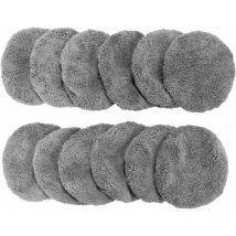 Lot de 12 Tampons en Microfibre de Rechange pour W2/W3 Robot Laveur de Vitre, Réutilisable, Lavable en Machine