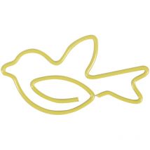 Lot de 12 trombones multifonctions en forme de pigeon épais 3 x 2 cm pour le bureau et la maison