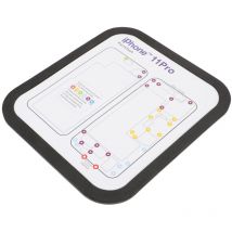 Feiyue - Lot de 12 vis de réparation de téléphone, tampons de mémoire de position, outils de réparation de téléphone 12 en 1