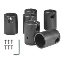 Lot de 13 Capuchons de Poteau de Trampoline avec Protections d'extrémité de Tige de Pilier de Trampoline à vis