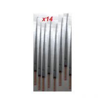 Lot de 14 barres de cuivre isolée de 4m (soit 56m) ø 1/2' avec isolant noir Ep 13mm M1-NF 116°C norme EN12735/1 Bl-s3-d0 EID