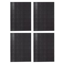 Lot de 140 carrés magnétiques autocollants (15 x 15 x 0,5 mm chacun) sur 4 feuilles de ruban adhésif avec support adhésif puissant pour bricolage,