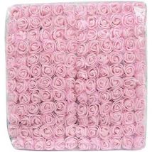 Lot de 144 têtes de roses artificielles, petites fleurs de roses artificielles pour bricolage, fleurs de mariage, pinces à cheveux