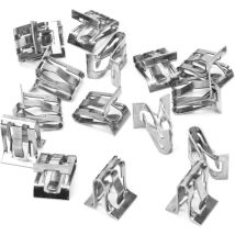 Lot de 15 boucles en métal pour panneau intérieur de console centrale de voiture, fixation décorative en forme de u pour montant a, panneau de