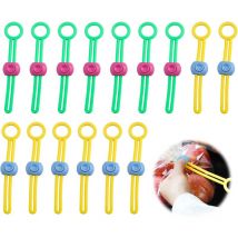 Feiyue - Lot de 15 clips de fermeture de sac, clip de fermeture, clip de sac, clip de sac en silicone, sac alimentaire, sac à collation