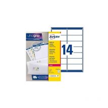 Avery - tiquettes adresses expédition laser 99,1 x 38,1 mm L7163-15 - Boîte de 210