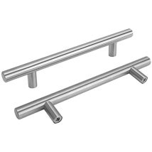 Lot de 15 poignées d'armoires de cuisine 128 mm Poignée de porte de cuisine - LS201BSS128 Poignée de cuisine en acier inoxydable et nickel brossé