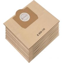 Zolginah - Lot de 10 Sacs Aspirateur pour Karcher 6.959-130.0 WD3 WD3P MV3 Sacs Filtrants en Papier de Rechange pour Aspirateur Wet & Dry, Sac pour