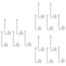 Feiyue - Lot de 15 supports de rangement pour élastiques à cheveux, crochets, chouchous, bandeau, présentoir, support adhésif pour chouchous