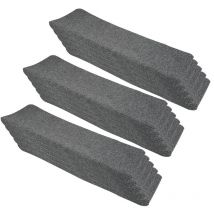 Wyctin - Hofuton Tapis d'escalier 15 pcs 65x25 cm gris