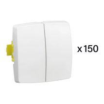 Legrand - Lot De 150 Transformeurs Doubles Appareillage Saillie Composable Blanc