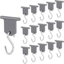 Lot de 16 paires de crochets pour auvent de camping-car, accessoires pour auvent de camping-car, crochet en forme de s, facile à installer pour