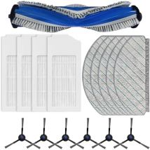 Accessoires de Rechange N20 Compatibles avec ECOVACS DEEBOT N20, N20 Plus, N20 Pro Plus Robot Aspirateur, 1 Brosse Principale, 4 Filtres, 6 Brosses