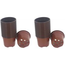 Set de 18 pots de plantation ronds 9 cm Lot de 2
