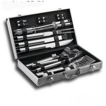 Lot de 19 Kit de Barbecue Portable, Ustensiles Barbecue, Kit Barbecue Ustensiles en Acier Inoxydable, Accessoire Barbecue pour Jardin, Camping