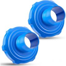 Lot de 2 Adaptateur pour tuyau d'aspirateur de sol Intex Pool Filtration System Blue