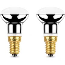 Lot de 2 ampoules à réflecteur de lampe à lave 30 w E14 ses Edison blanc chaud 2700 K250 lumens