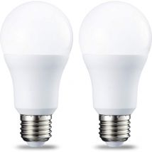 Gotrays - Lot de 2 ampoules E27 12W, 5000K (blanc positif) led à culot à vis Intensité non variable