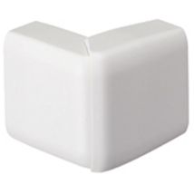 Tehalit - Lot de 2 angles extérieurs variables blanc pour moulure, h. 2.6 x P.1.5 cm