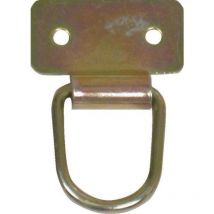 AFBAT Lot de 2 anneaux de tirage acier zingué, H.60 x L.40 x P.12 mm