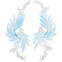 Feiyue - Lot de 2 appliques pour chapeau à faire soi-même, patchs brodés pour vêtements, patchs à repasser