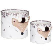 Lot de 2 bacs de rangement Renard