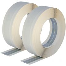 Semin - Lot de 2 bandes armées pour la réalisation et le renfort des angles sortants de plaques de pâtre - 30 m