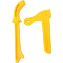 Lot de 2 bâtons poussoirs de sécurité pour scie à table, bâtons poussoirs pour scie à bois, bloc poussoir de sécurité pratique 2 en 1, outil de