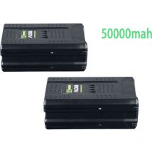 Pdstation - Lot de 2 batteries Li-ion 80 v 5,0 Ah de haute qualité pour souffleuse à neige Greenworks GBA80200 GBA80250 GBA80400 GBA80500