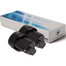 Visiodirect - Lot de 2 batteries pour aeg BS12C BLL12C BS12C2 BSS12C BWS12 2000mAh 12V
