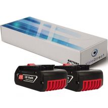 Visiodirect - Lot de 2 batteries pour Bosch gsr 18-2-LI perceuse visseuse 4000mAh 18V