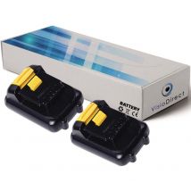 Lot de 2 batteries pour DEWALT DCF610S2 perceuse sans fil 1500mAh 10.8V