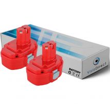 Visiodirect - Lot de 2 batteries pour Makita 5026DWA scie circulaire 3000mAh 18V