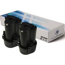Lot de 2 batteries pour Makita LM02 lampe torche 1500mAh 10.8V