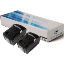 Visiodirect - Lot de 2 batteries pour Metabo sta 18 ltx 140 scie sauteuse 3000mAh 18V