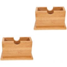 Lot de 2 boîtes à mouchoirs, porte-serviettes en papier, organisateur de bureau, support pour accessoires de restaurant, conteneur de rangement